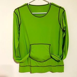 Athleta green women’s size medium sports shirt, long sleeve